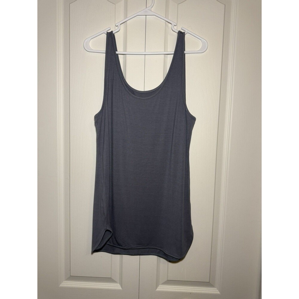 Soft Surroundings Sleeveless Scoop Neck Tank Top Womens Size M Gray